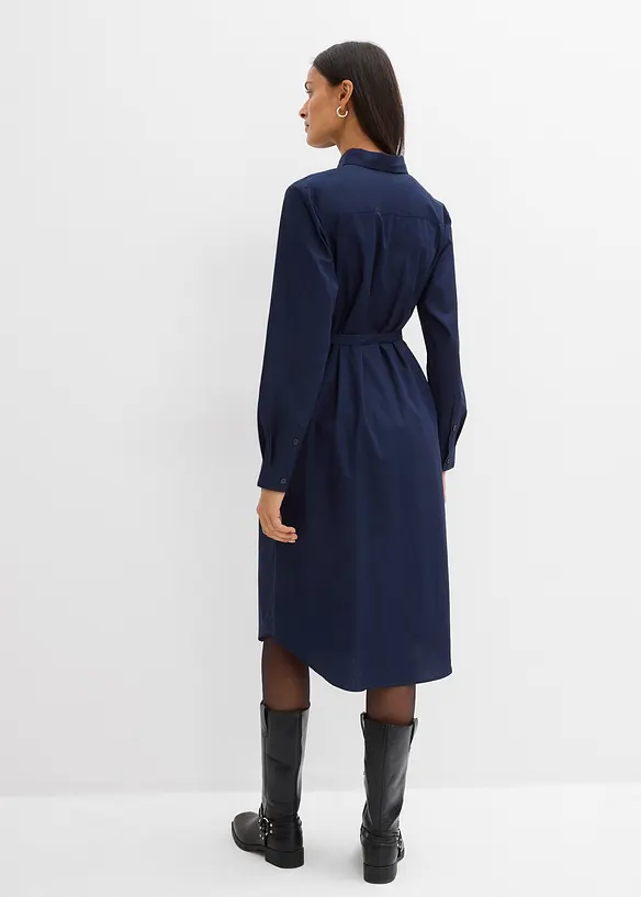 Mellanlång bomullsklänning, bonprix