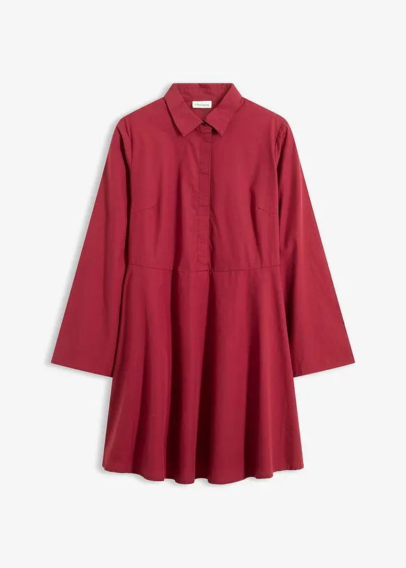 Skjortklänning i ren bomull, bonprix