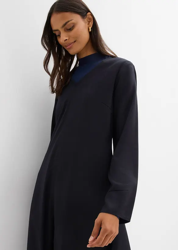 Twillklänning i följsam lyocell, bonprix