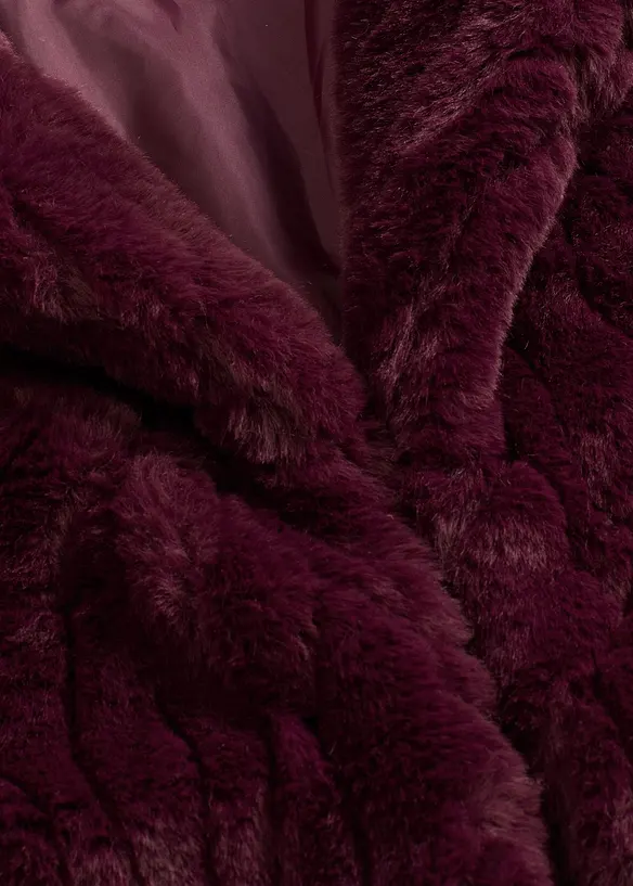 Trendig väst i pälsimitation, bonprix