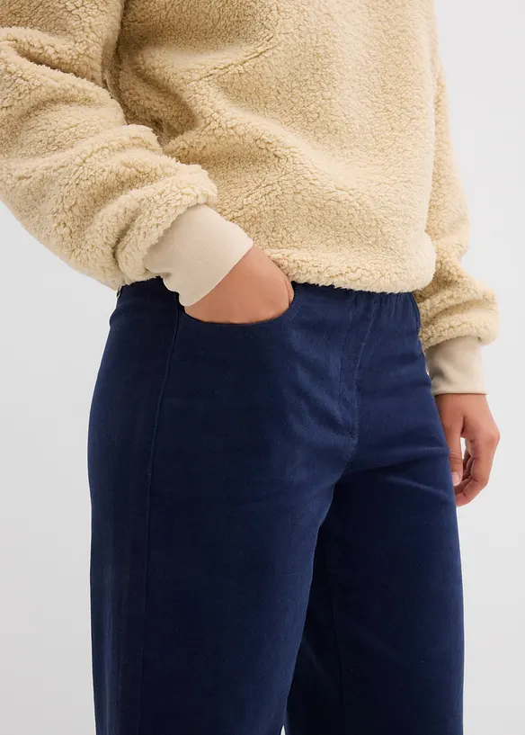 Vid stretchig marlenebyxa i manchester med bekväm hög midja, bonprix