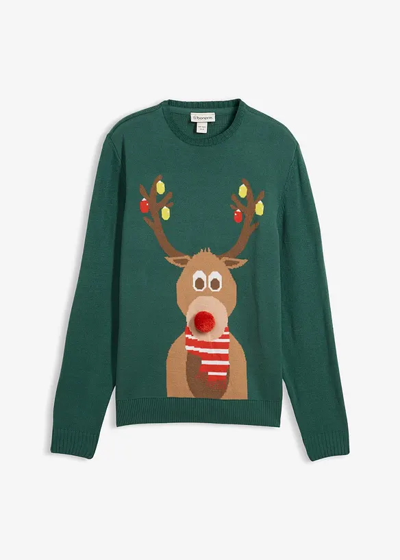 Tröja med julmotiv, bonprix