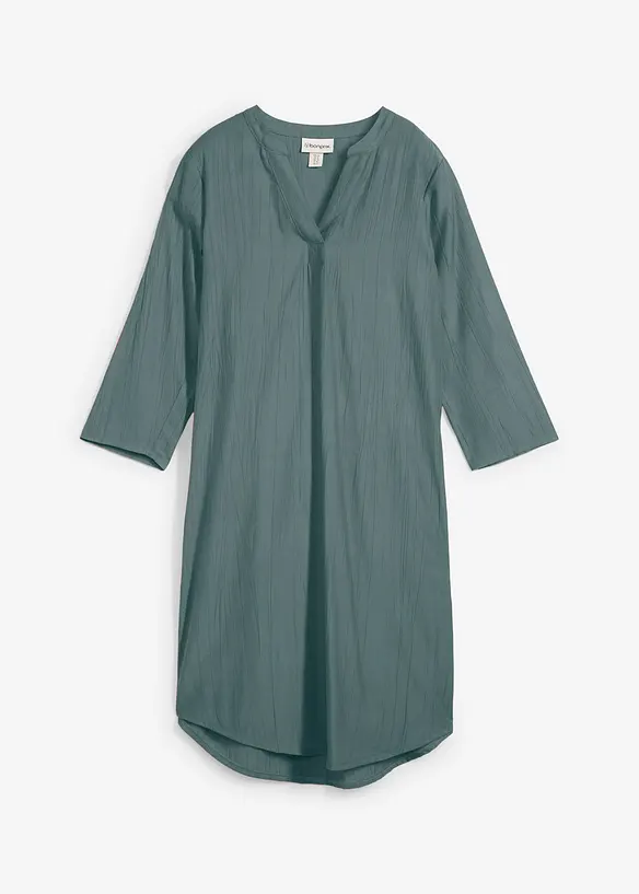 Tunikaklänning i böljande viskosmix med struktur, bonprix