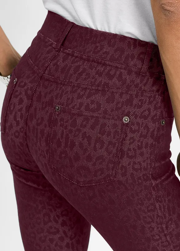Leopardmönstrade jeggings, bonprix