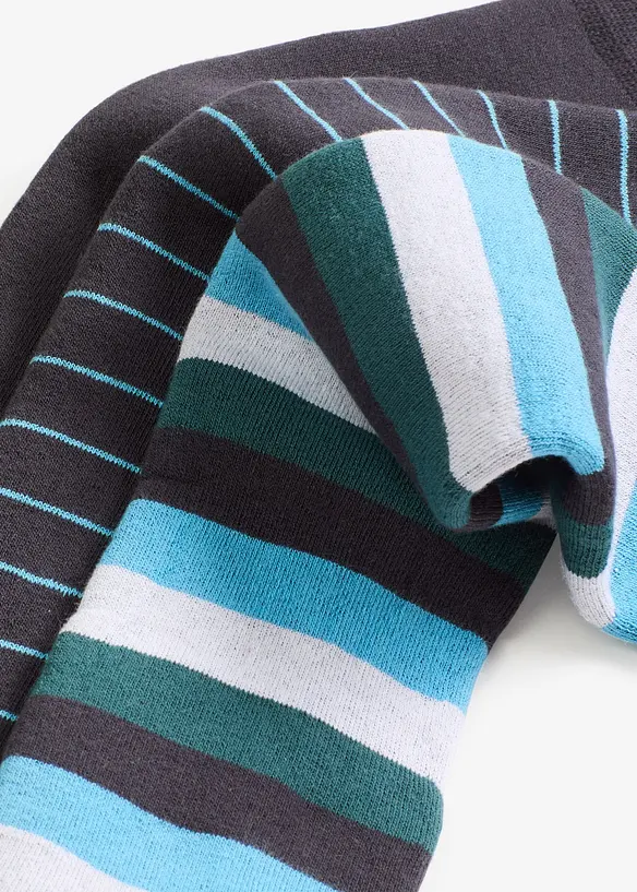 Knästrumpor med mjukt frottéfoder och ekologisk bomull (3-pack), bonprix