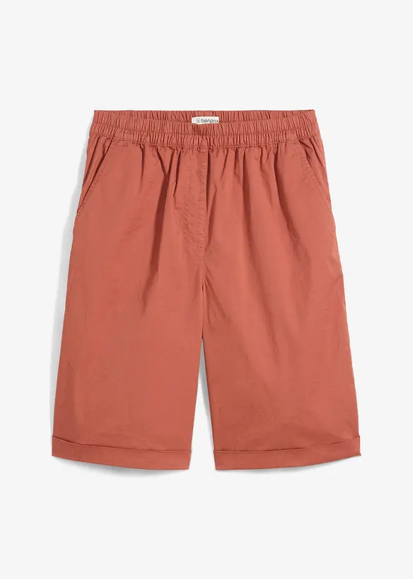Papertouch-bermudas av bomull, bonprix