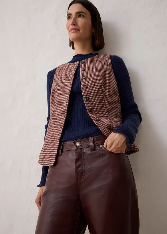 Skinnbyxa i lammnappa, bonprix