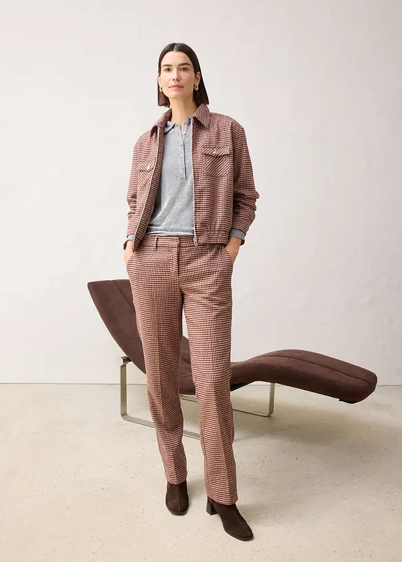 Pikétröja med en andel ull, bonprix