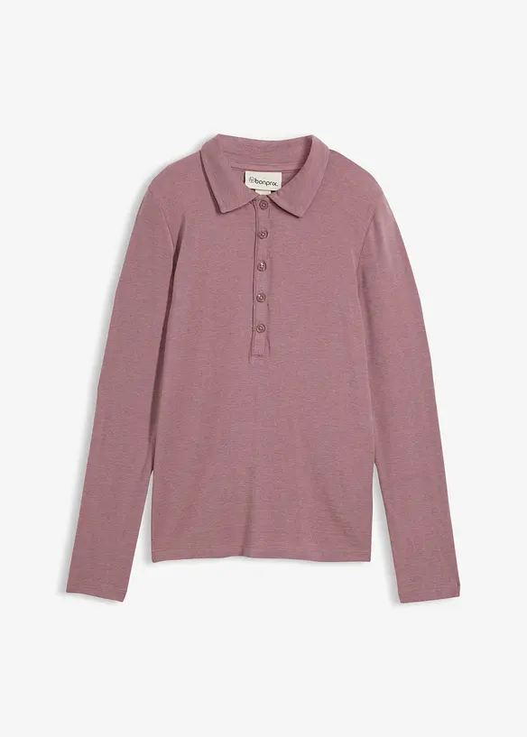 Pikétröja med en andel ull, bonprix