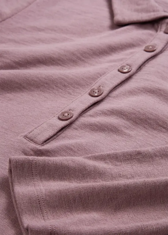 Pikétröja med en andel ull, bonprix