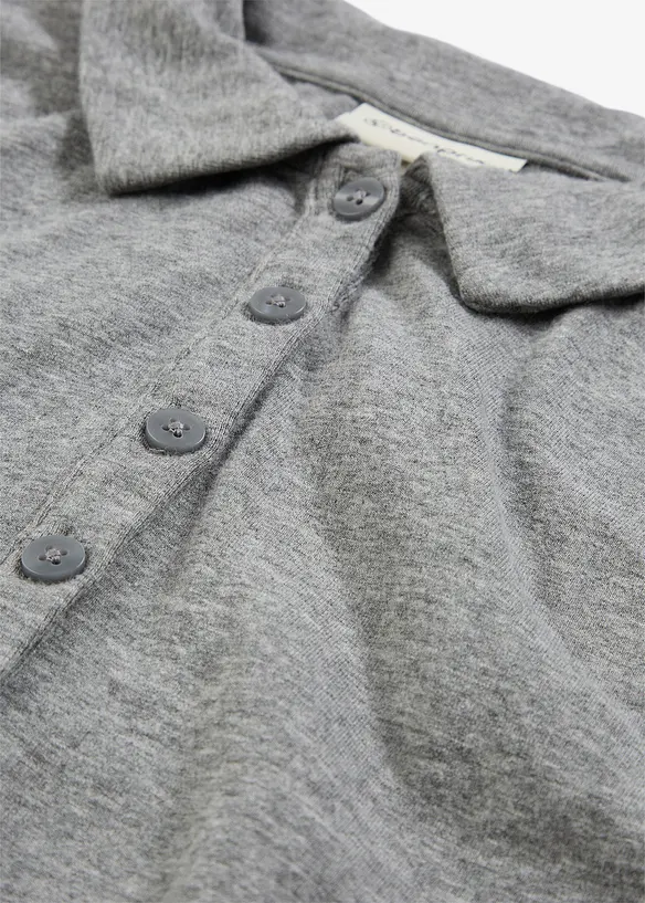 Pikétröja med en andel ull, bonprix