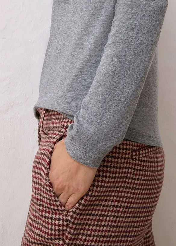 Pikétröja med en andel ull, bonprix