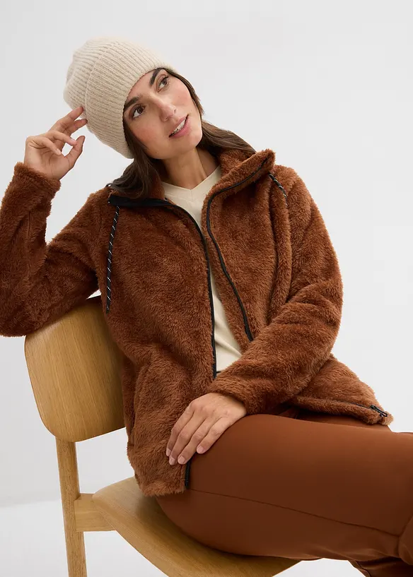 Jacka i teddyfleece, bonprix