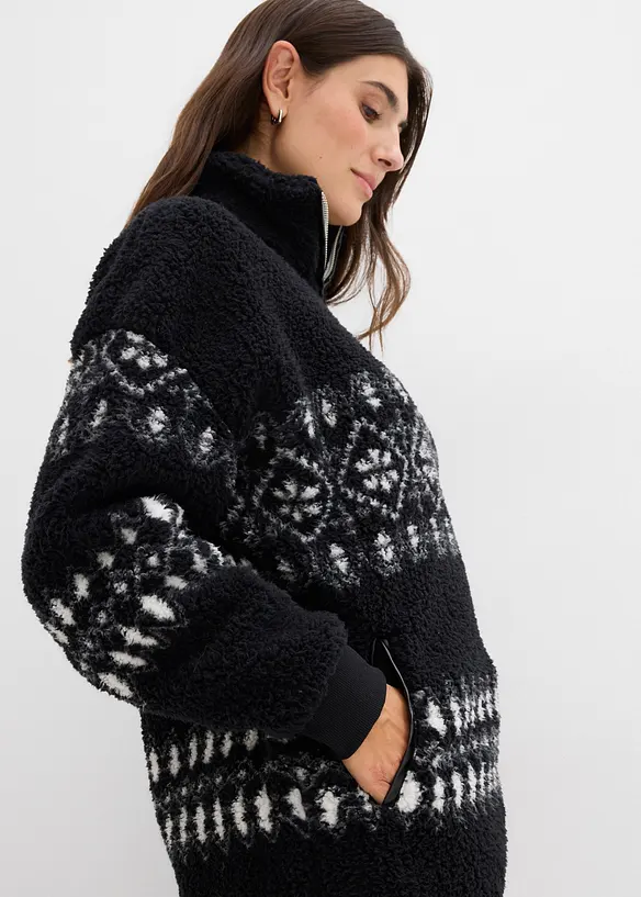 Teddyfleecetröja, bonprix