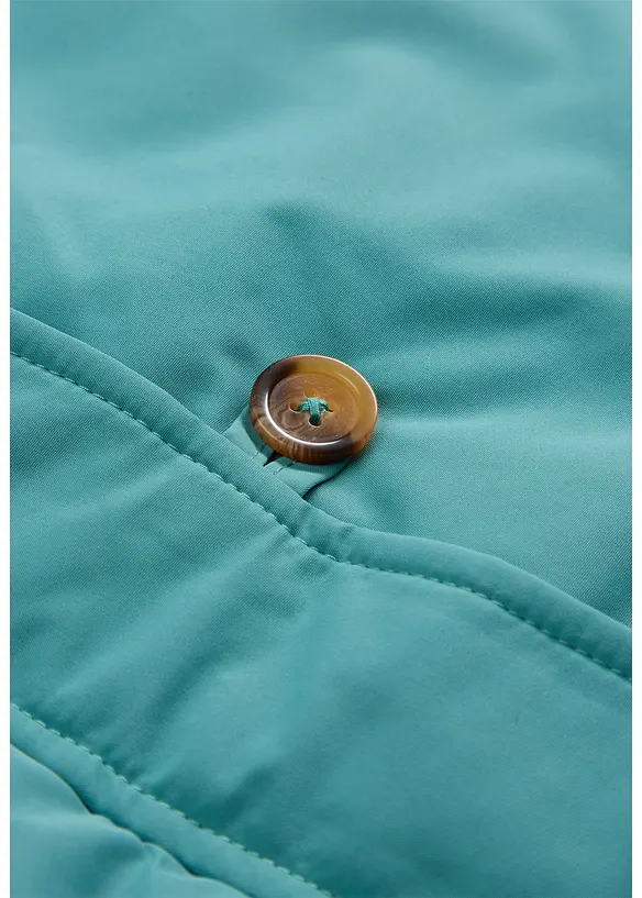 Vinterkappa med teddypäls i huvan, bonprix