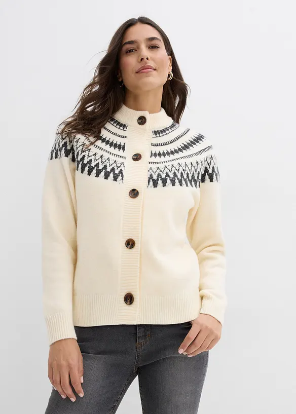Lusemönstrad cardigan, bonprix