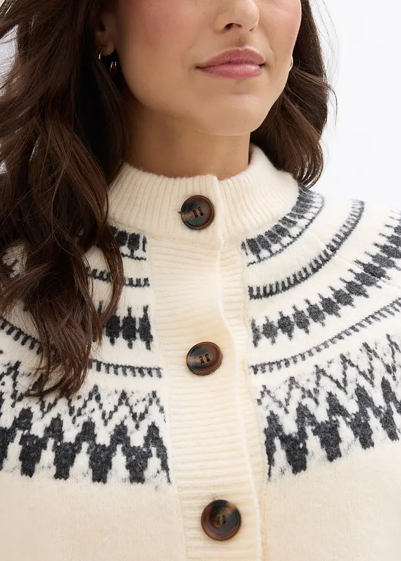 Lusemönstrad cardigan, bonprix