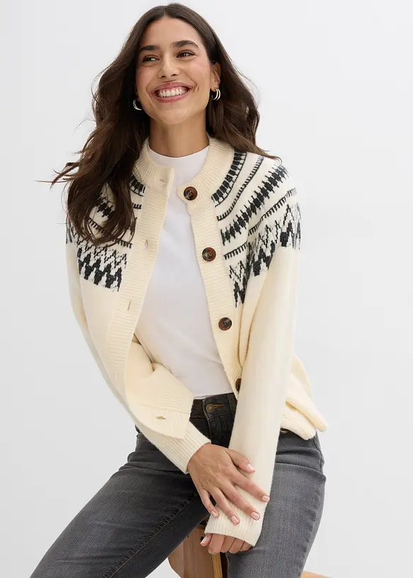 Lusemönstrad cardigan, bonprix