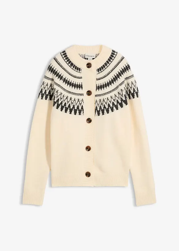 Lusemönstrad cardigan, bonprix