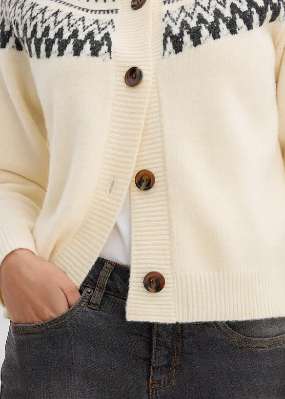 Lusemönstrad cardigan, bonprix
