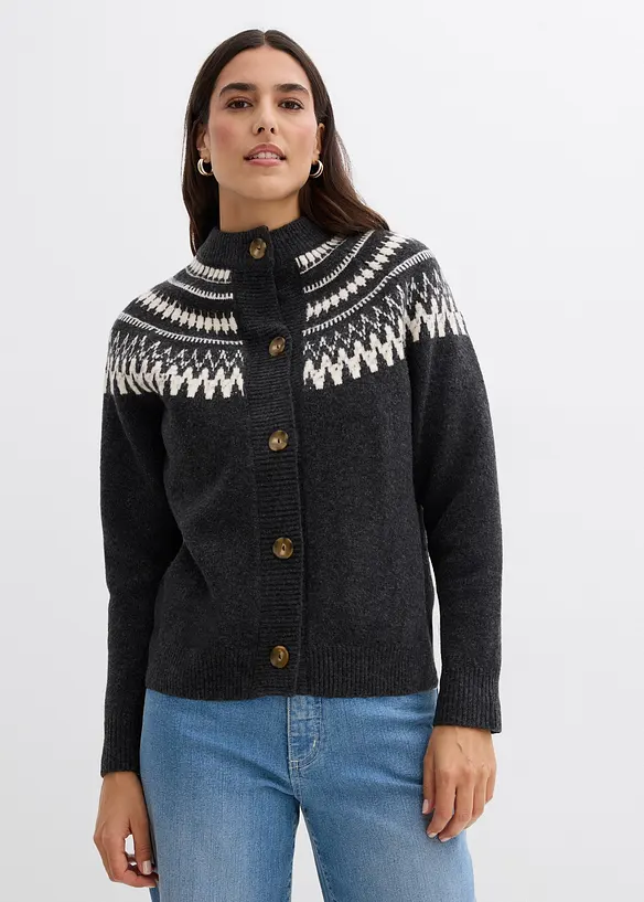 Lusemönstrad cardigan, bonprix