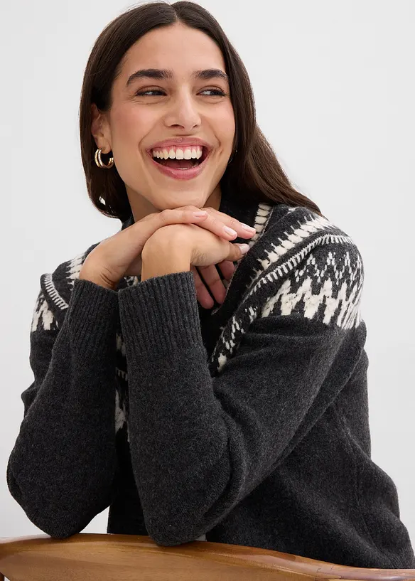 Lusemönstrad cardigan, bonprix