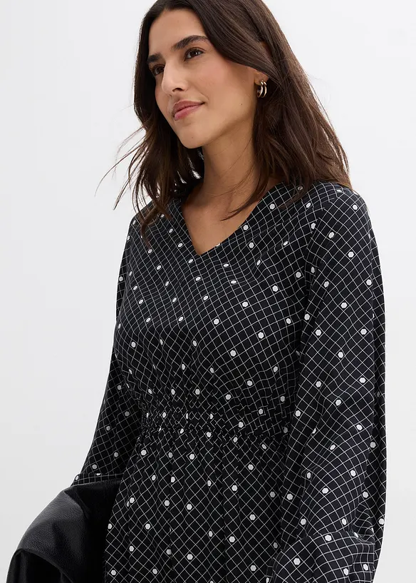 Maxiklänning i följsam viskos, bonprix