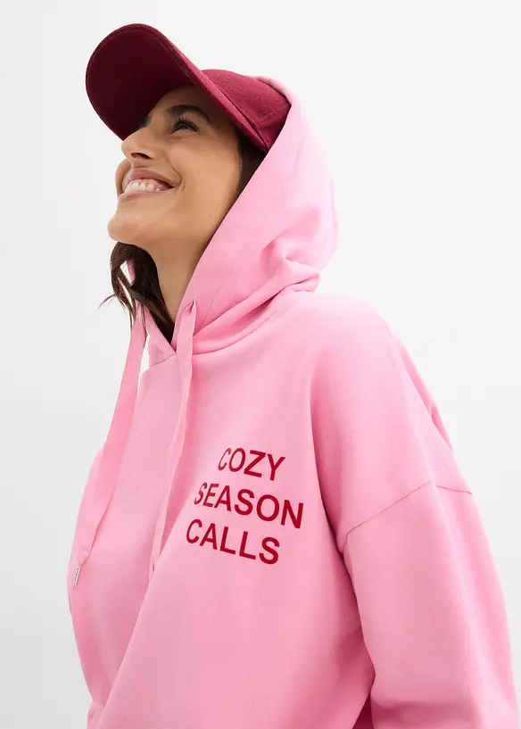 Oversizesweatshirt i ren bomull, bonprix