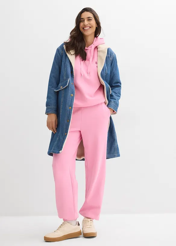 Trikåbyxa i bomull, bonprix