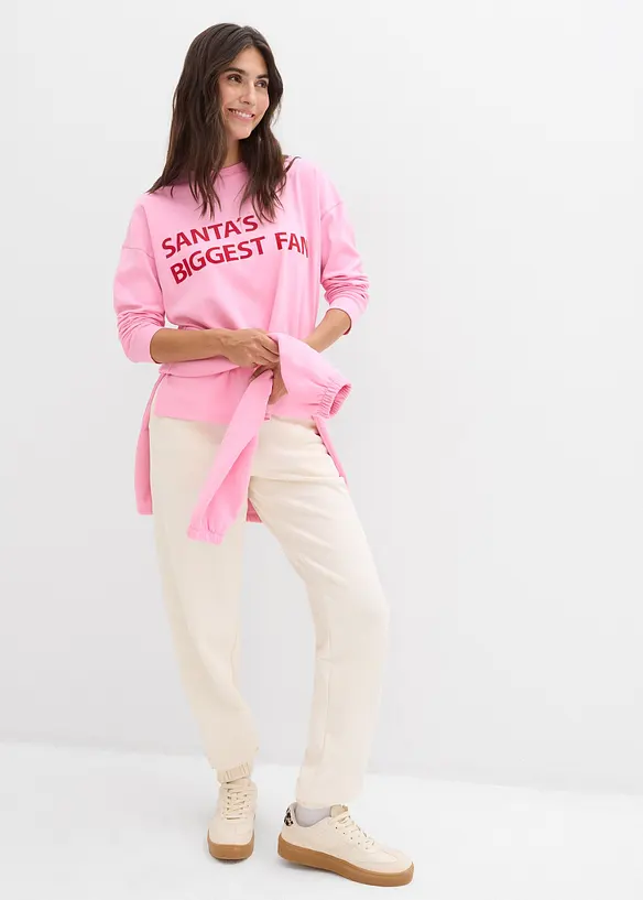 Oversizetopp i bomull, bonprix