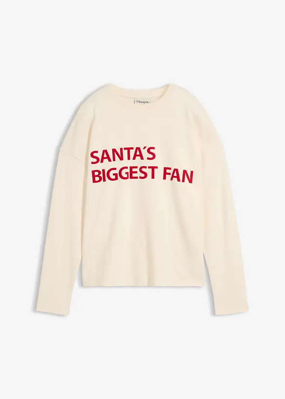 Oversizetopp i bomull, bonprix