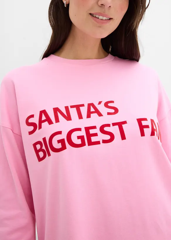 Oversizetopp i bomull, bonprix