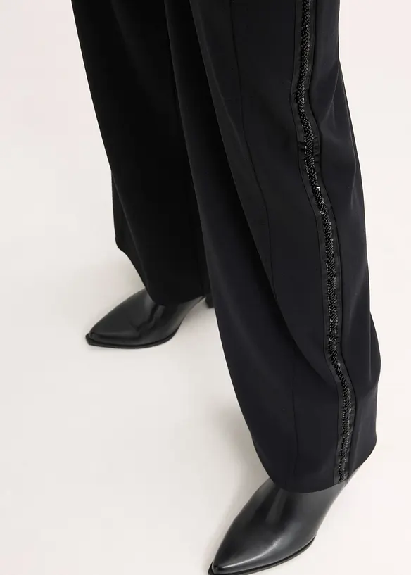 Punto di Roma-byxa med glitterstenar i dra på-modell, bonprix