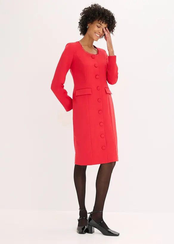 Kavajklänning med spetskanter, bonprix