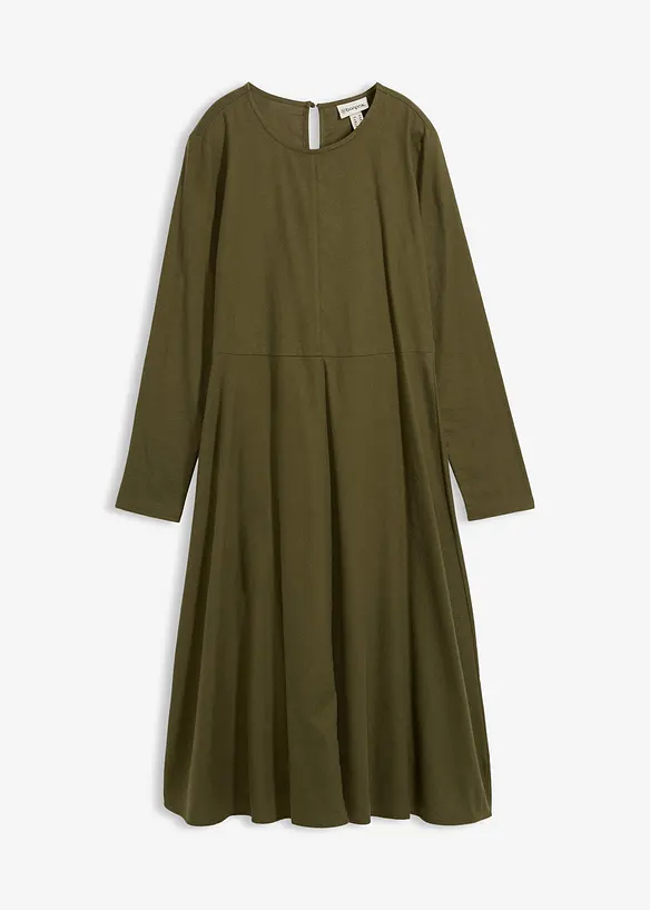 Klänning i bomullsflanell, bonprix