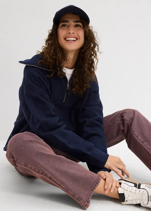 Twillbyxa med Acid Wash, bonprix