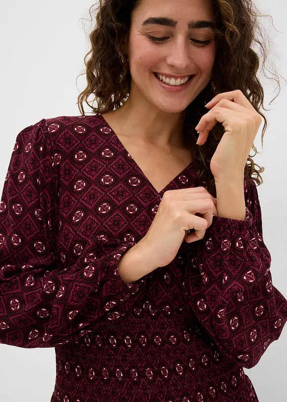 Miniklänning i följsam viskos, bonprix