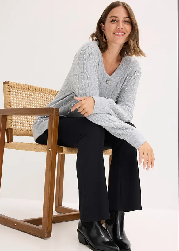 Stickad kofta, bonprix