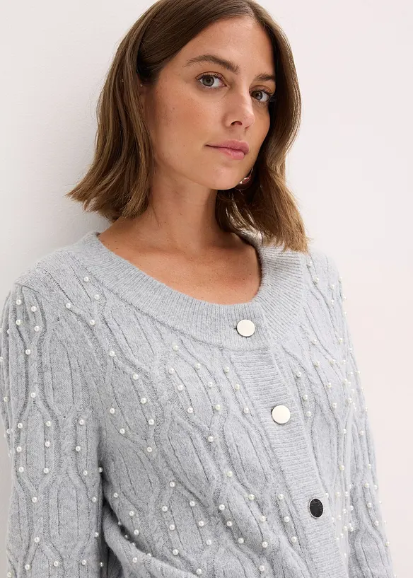 Stickad kofta, bonprix