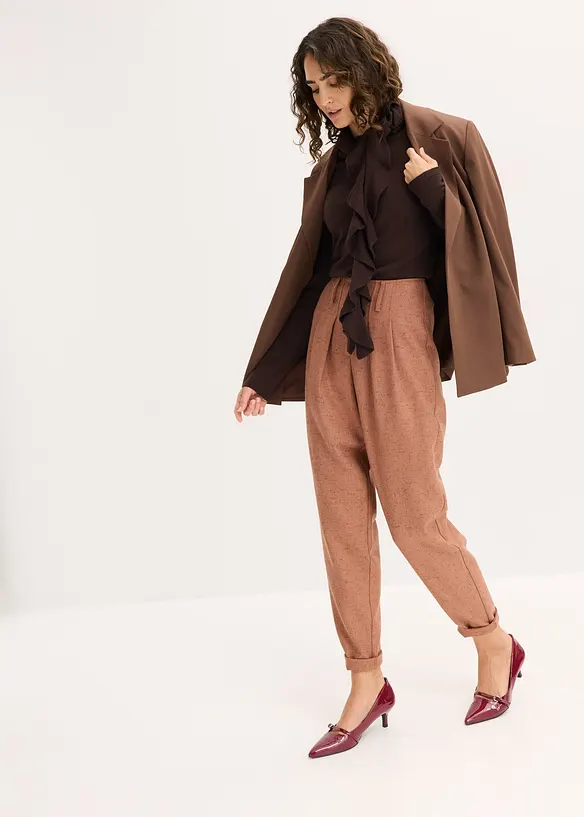 Finstickad tröja av mjuk viskosmix, bonprix