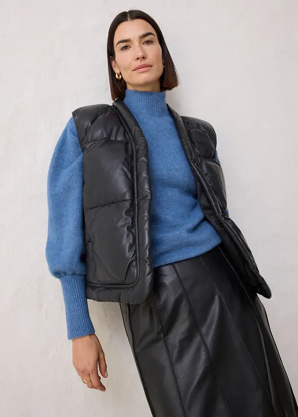 Tröja i ylleblandning med alpackaull, bonprix