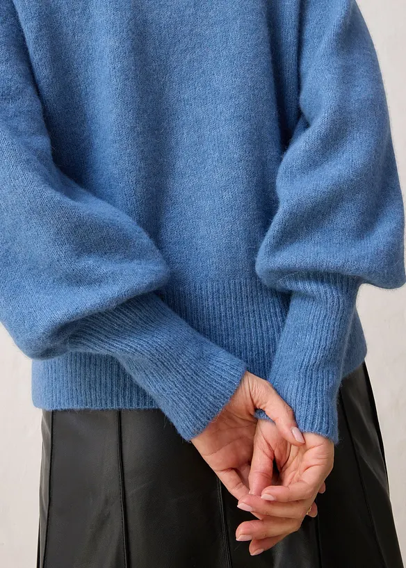 Tröja i ylleblandning med alpackaull, bonprix