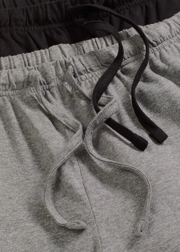 Pyjamasbyxa med sidfickor (2-pack), bonprix