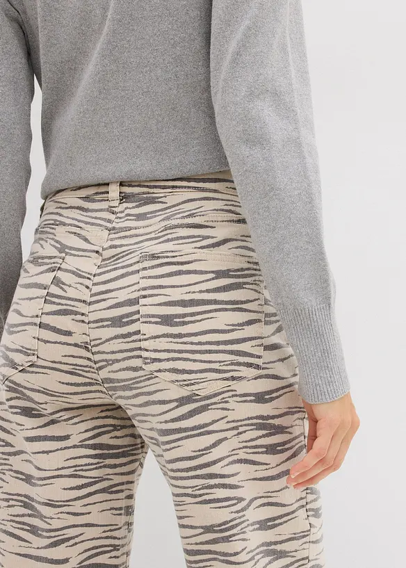 Twillbyxa av elastisk bomullsmix, bonprix