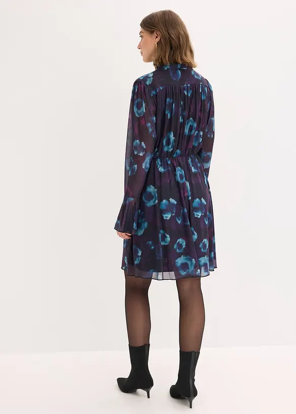 Klänning av mjuk mesh, bonprix