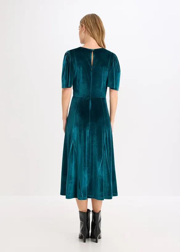 Midiklänning av mjuk sammet, bonprix
