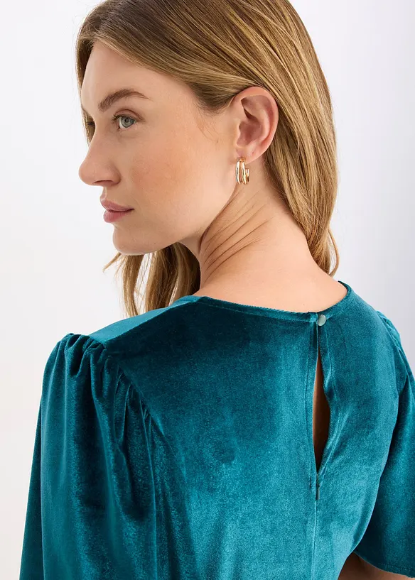 Midiklänning av mjuk sammet, bonprix