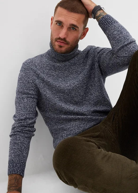 Polotröja med bomull, bonprix