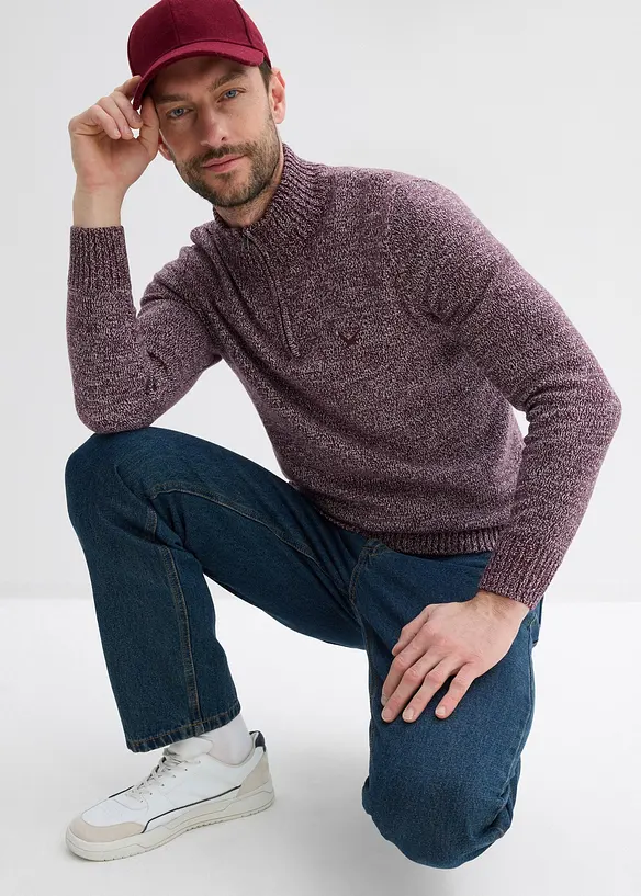 Tröja med krage, med bomull, bonprix