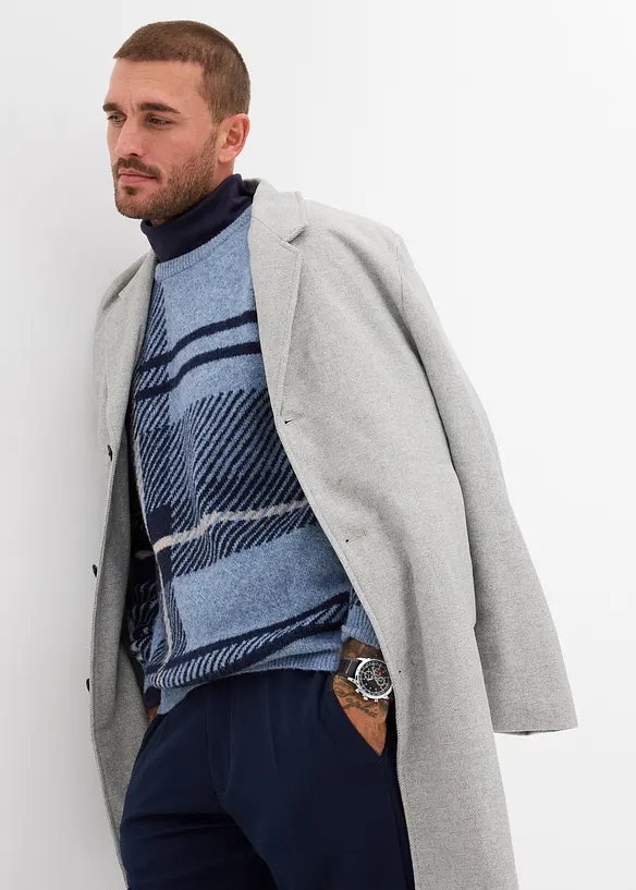 Tröja med rutigt mönster, bonprix